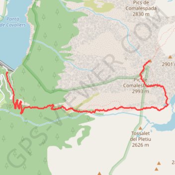 Punta Alta et Pic de Comalesbienes GPS track, route, trail