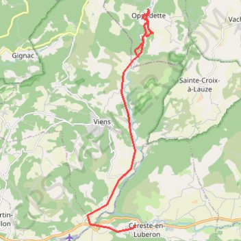 Provence - En haut des gorges GPS track, route, trail