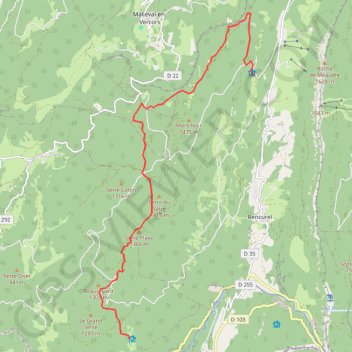 Col de Romeyère - La Goulandière GPS track, route, trail