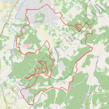 Entre Pernes les Fontaines et La Roque GPS track, route, trail