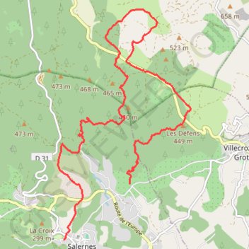 Salernes GPS track, route, trail