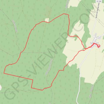 GERGUEIL par le bois de Daviot GPS track, route, trail