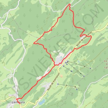 Tour du Sauget - Lamoura GPS track, route, trail