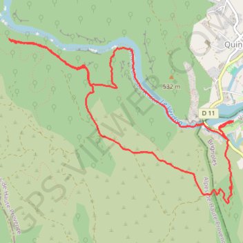 Quinson - Les basses gorges du Verdon GPS track, route, trail