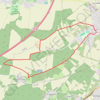 Saint martin du tertre 89100 GPS track, route, trail