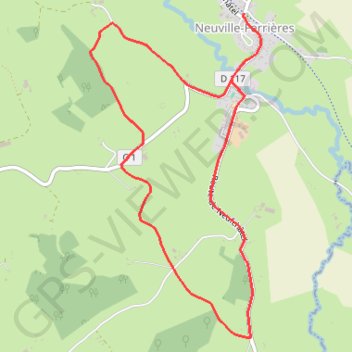 Vers les Bois de Neuville-Ferrières GPS track, route, trail