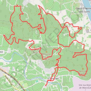 Rallye des Côtes du Rhône Primeur à Chusclan GPS track, route, trail