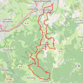 Saint-Chamond GPS track, route, trail