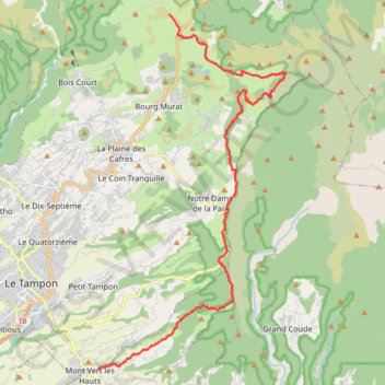 🚶 Trace du Mont Vert les Hauts GPS track, route, trail