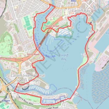 Cardiff Bay Trail GPS track, route, trail