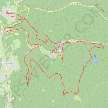 Circuit de la Mossig GPS track, route, trail