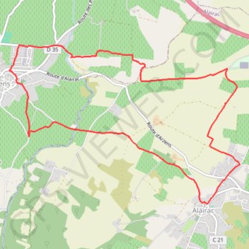 Le Marquis - Arzens GPS track, route, trail