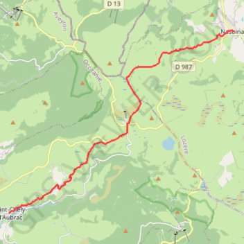 Via Podiensis - Jour 6 GPS track, route, trail