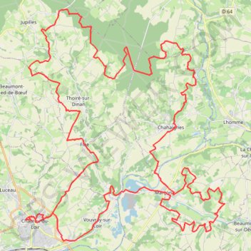Château du Loir GPS track, route, trail