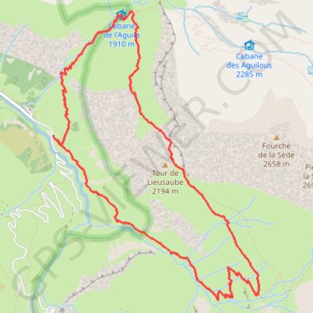Le cirque de troumouse GPS track, route, trail