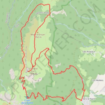 Grand Roc (Bauges) GPS track, route, trail