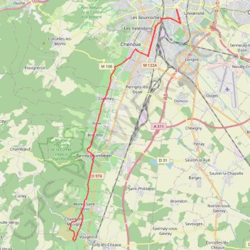 Marathon des Grands Crus-16362058 GPS track, route, trail