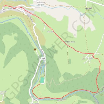 Le Terran à Chaliers par la Besse GPS track, route, trail