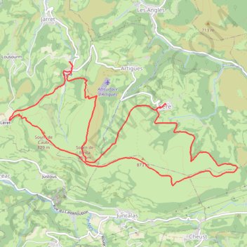 Toucoulet et Massey deux sommets du piémont pyrénéen GPS track, route, trail