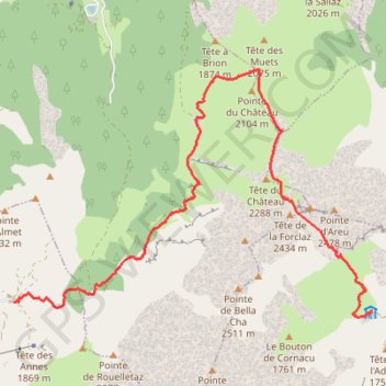 Pro-Aravis-sauvage-J1-15540180 GPS track, route, trail