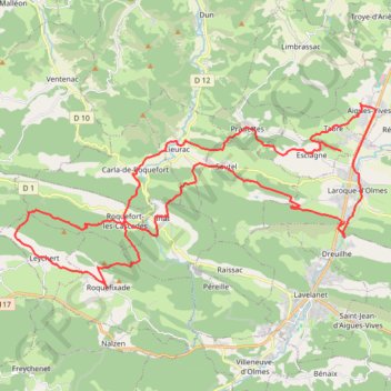 En pays Cathare GPS track, route, trail
