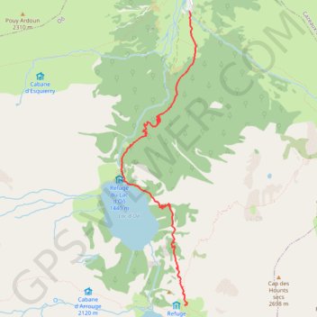 Astau - Espingo GPS track, route, trail