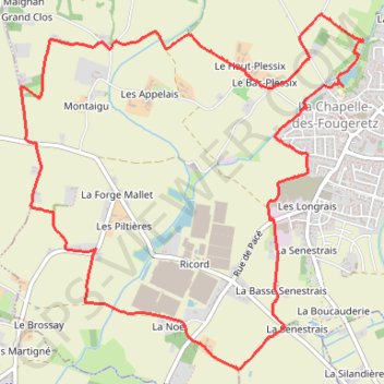 Chapelle des Fougeretz "les cinq Rottes" GPS track, route, trail