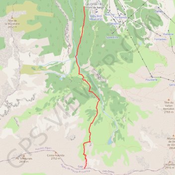 Col de l'Ane par le vallon de l'Essaleyte GPS track, route, trail