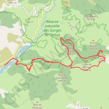 Roche Castel GPS track, route, trail