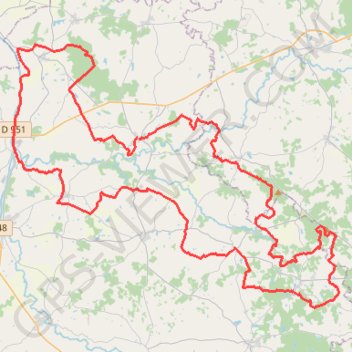 Tour de la Mandragore (Charente, Haute-Vienne) GPS track, route, trail