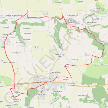 Autour de Guiler-sur-Goyen GPS track, route, trail