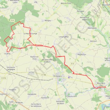 Boucle VTT Bézu-Saint-Éloi - Puchay - La Neuve-Grange - Bézu-Saint-Éloi GPS track, route, trail
