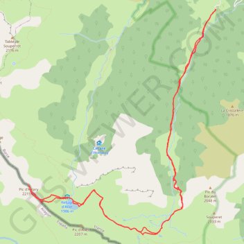 Pic d'Aillary GPS track, route, trail