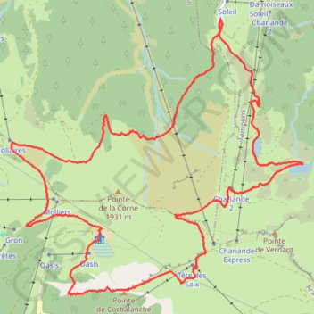 Samoëns 1600-Airon via Tête des Saix GPS track, route, trail