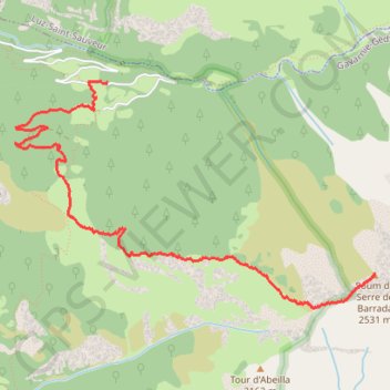 Soum de Diauzède et Soum de Serre Barrada GPS track, route, trail