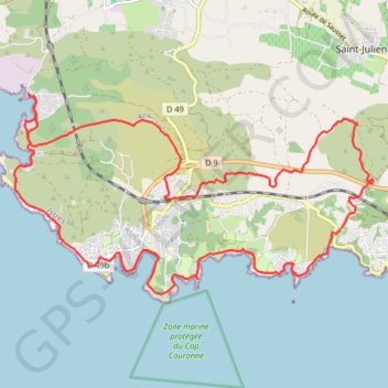 Ponteau - Sausset-les-Pins GPS track, route, trail