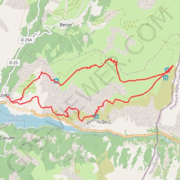 Les Clots GPS track, route, trail