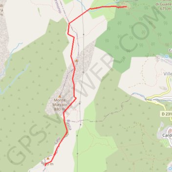 Bocca Pruna à Pylone's route GPS track, route, trail