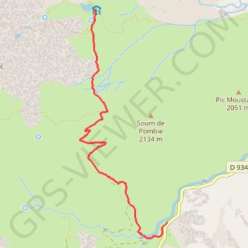 Refuge de Pombie GPS track, route, trail