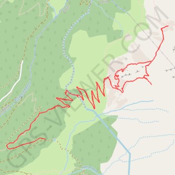 Les Anciennes Ardoisières de Cevins et de la Bâthie depuis Bénétant GPS track, route, trail