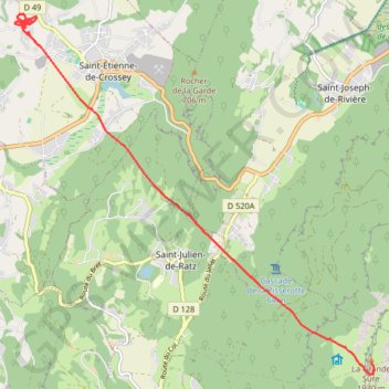 Grande sure le PERRIN GPS track, route, trail