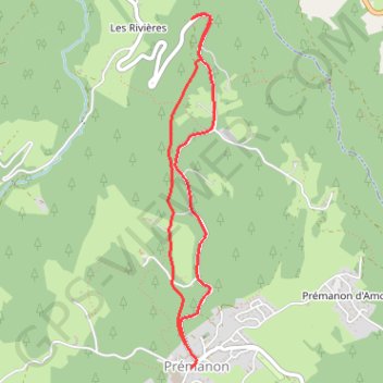Belvédère des Maquisards - Prémanon GPS track, route, trail