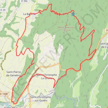 Col du Caut GPS track, route, trail