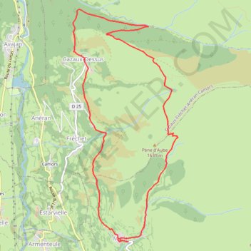Le chemin des estives - Mont GPS track, route, trail