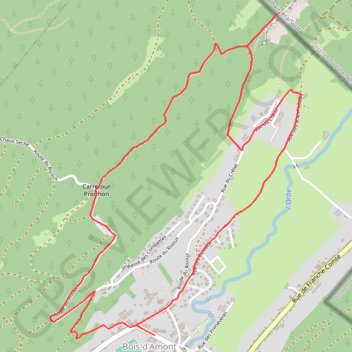 Les Chalets - Bois-d'Amont GPS track, route, trail