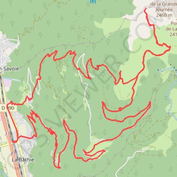 Col des lacs - croix de Dormiaz GPS track, route, trail