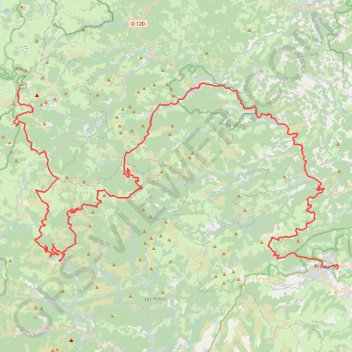 Viron en Ardèche GPS track, route, trail