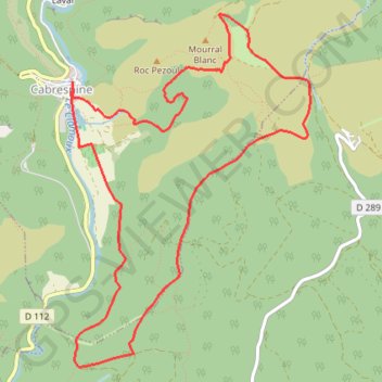 Cabrespine - Condamine GPS track, route, trail