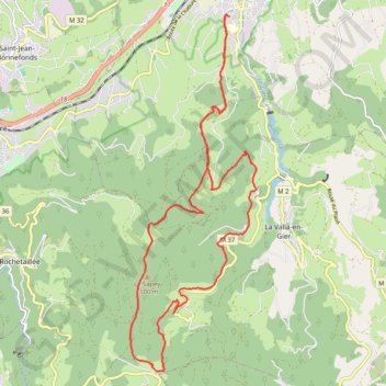 La Barbanche depuis Saint-Chamond GPS track, route, trail