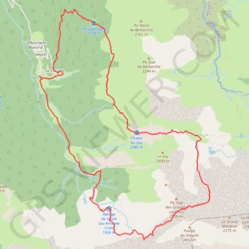Rando moretan GPS track, route, trail